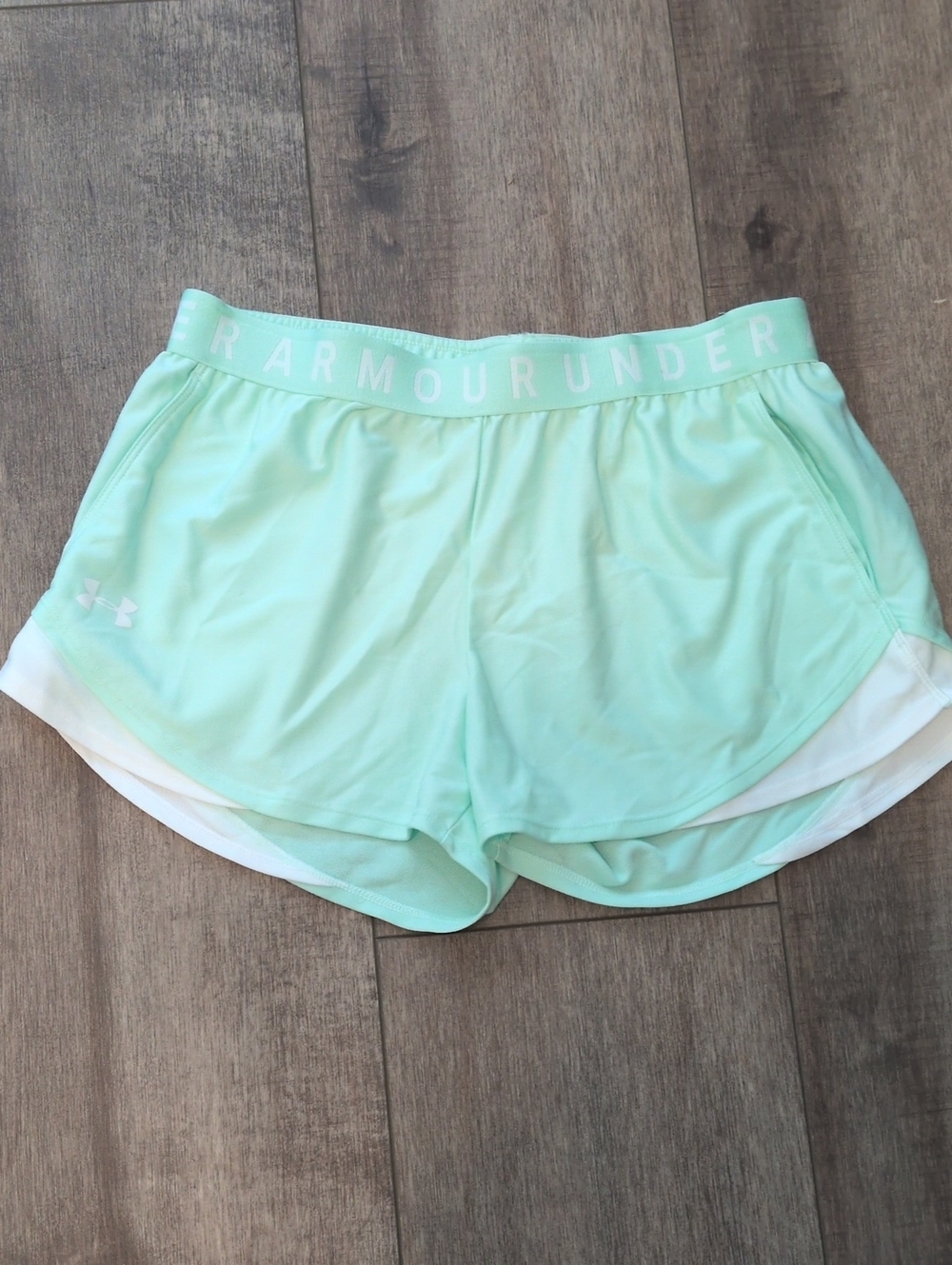 Under Armour Women's Mint Green Running Shorts